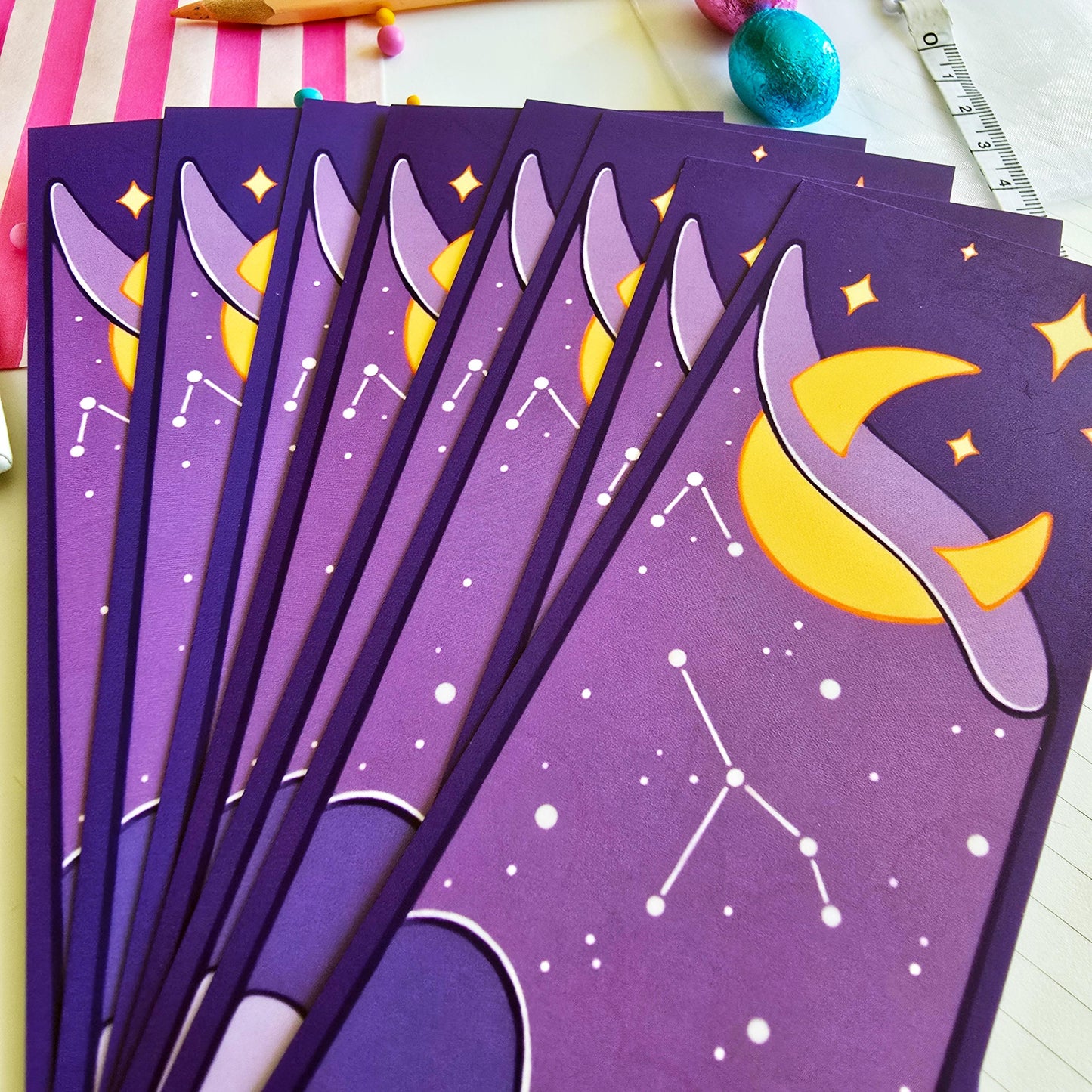 Purple Celestial Bookmark