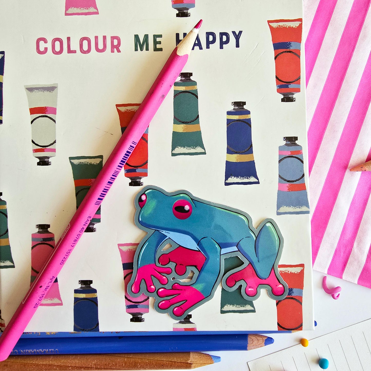 Green Tree Frog Sticker