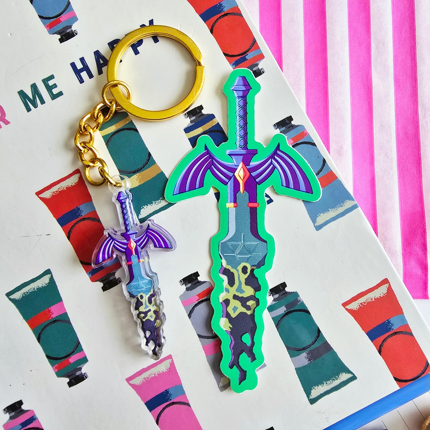 Decayed Master Sword Matte Vinyl Sticker