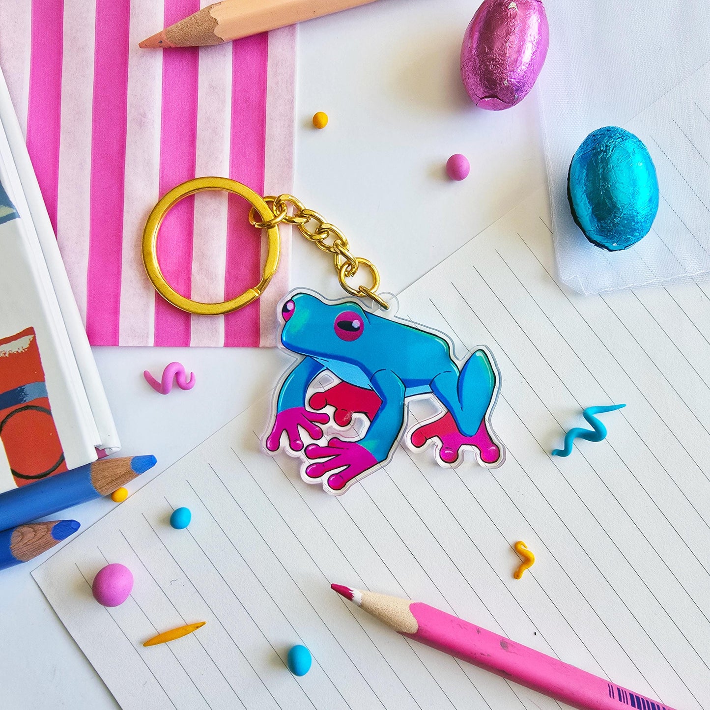 Tree Frog Keychain