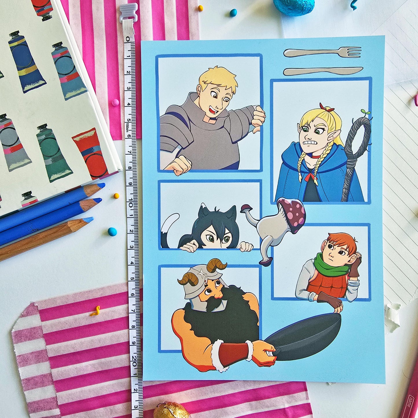 Delicious In Dungeon Art Print