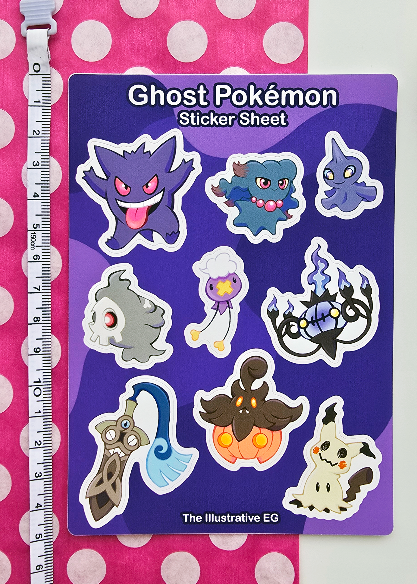Ghost Poke Sticker Sheet
