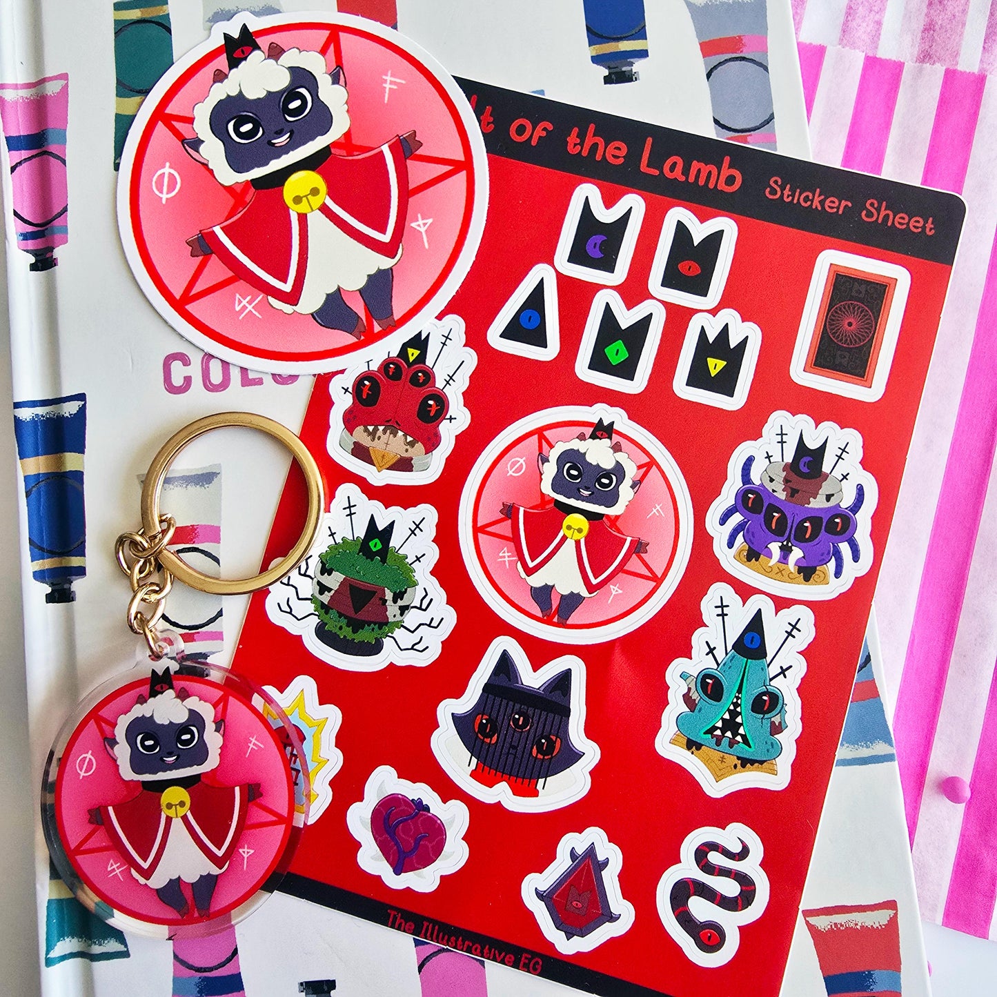Cult of the Lamb Sticker Sheet