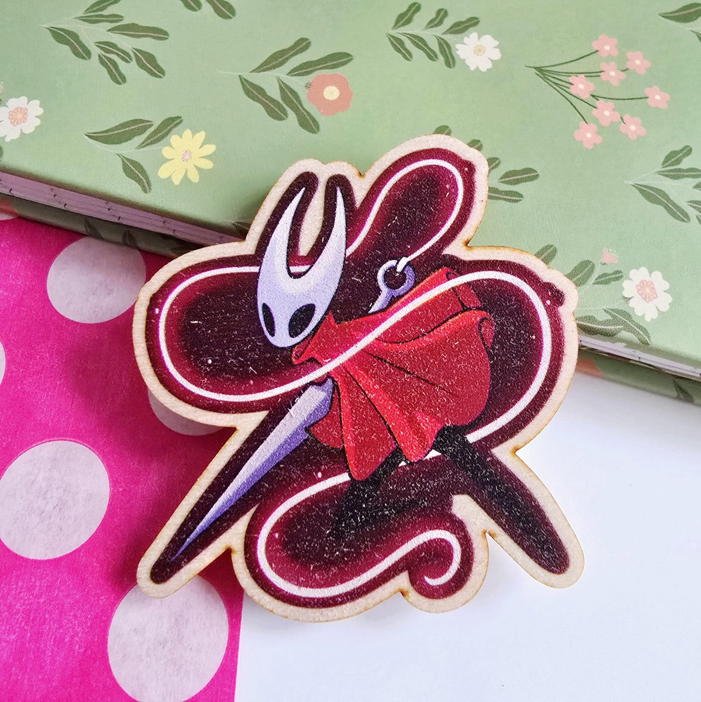 Hollow Knight and Silksong Wooden Magnets