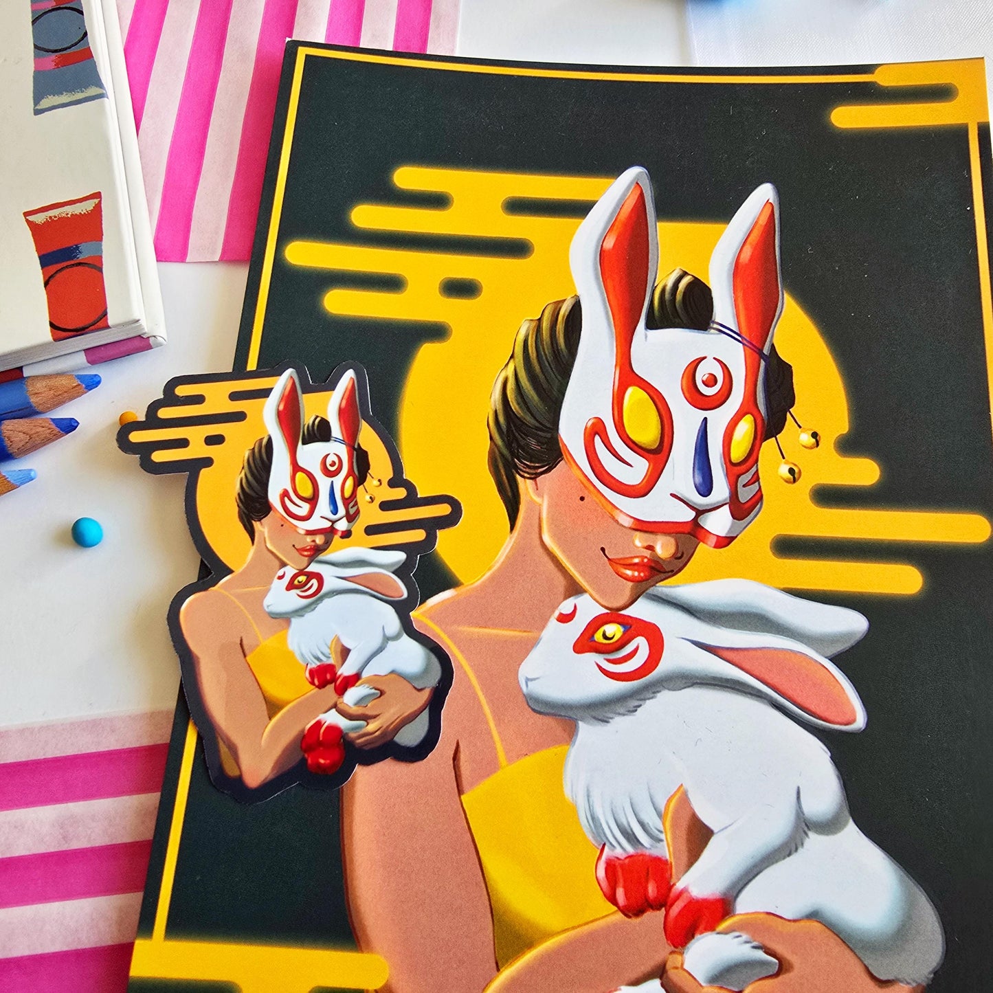 Year of the Rabbit Art Print