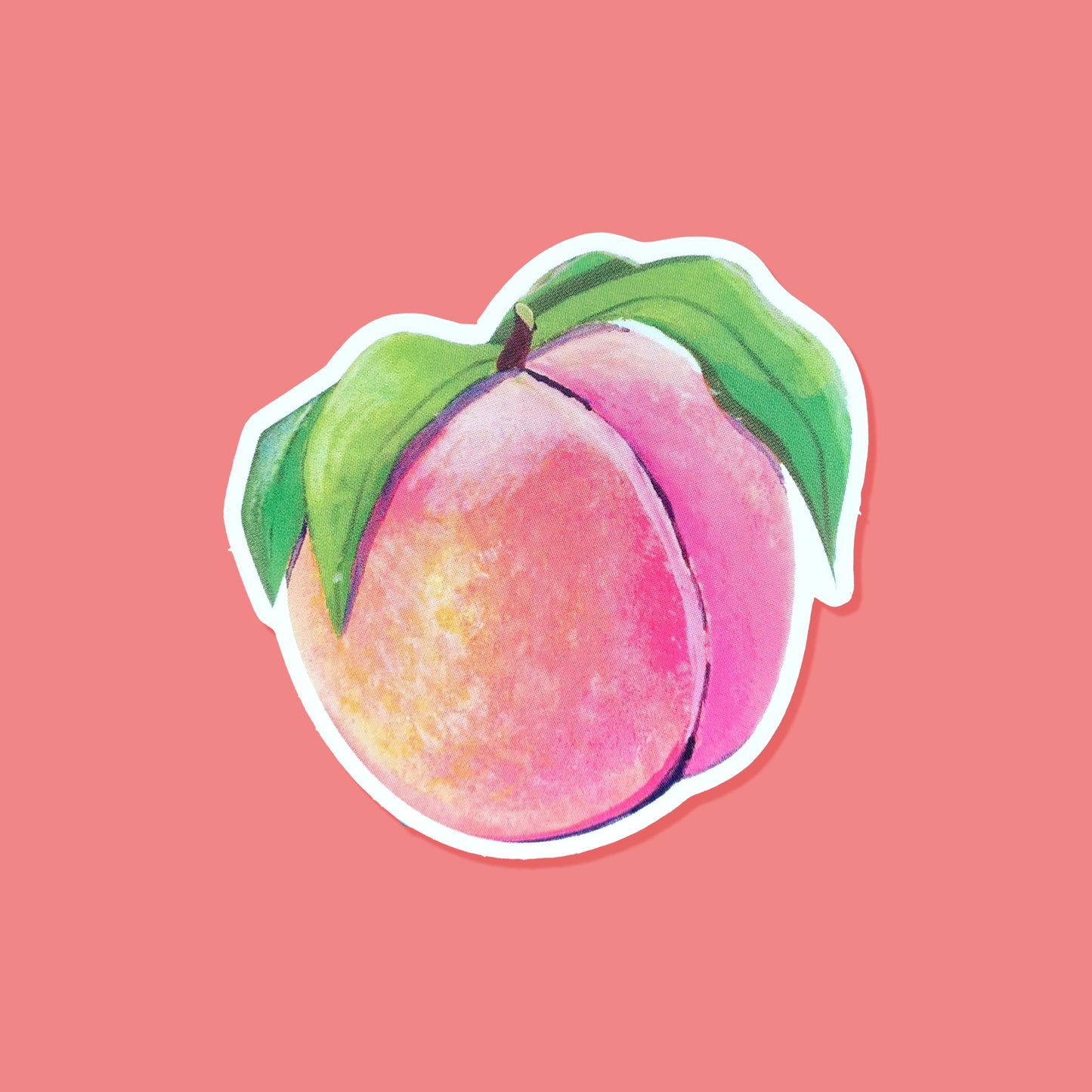 Pink Peach Gloss Sticker