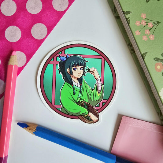 Apothecary Diaries Maomao and Jinshi Vinyl Sticker