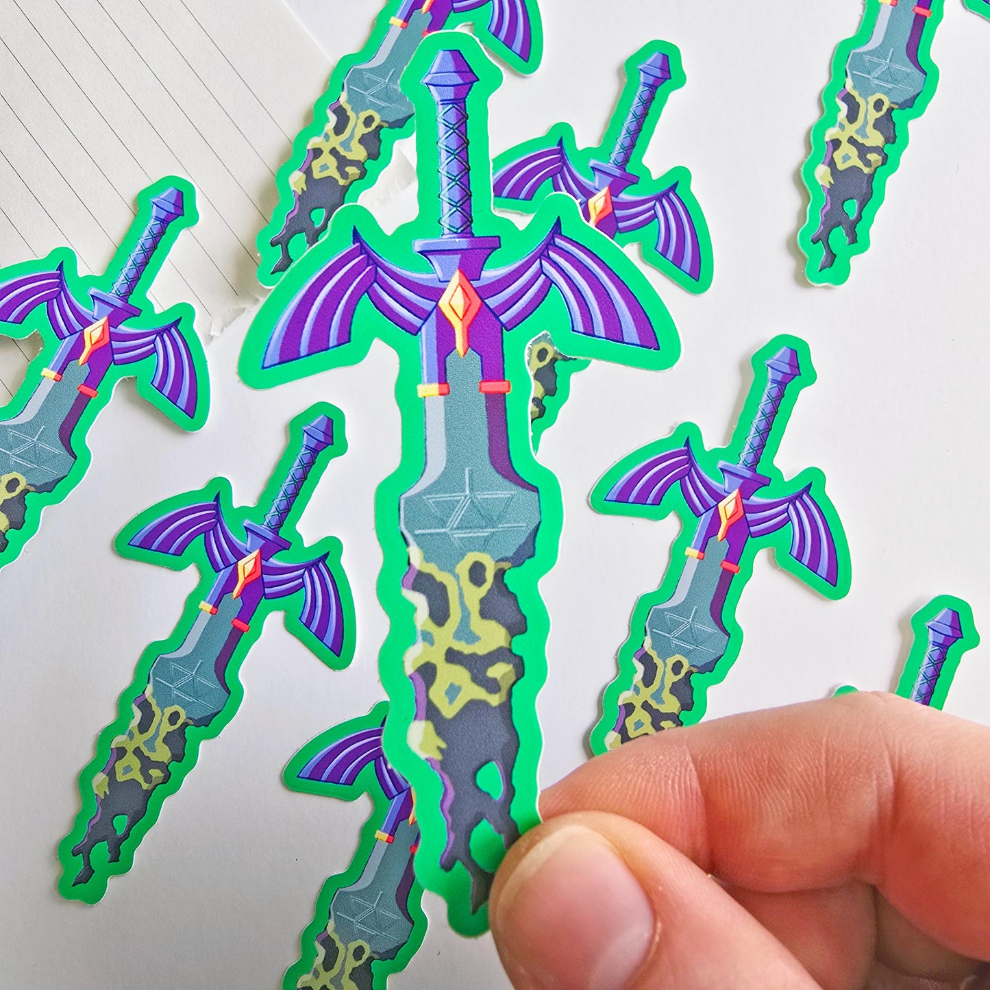 Decayed Master Sword Matte Vinyl Sticker