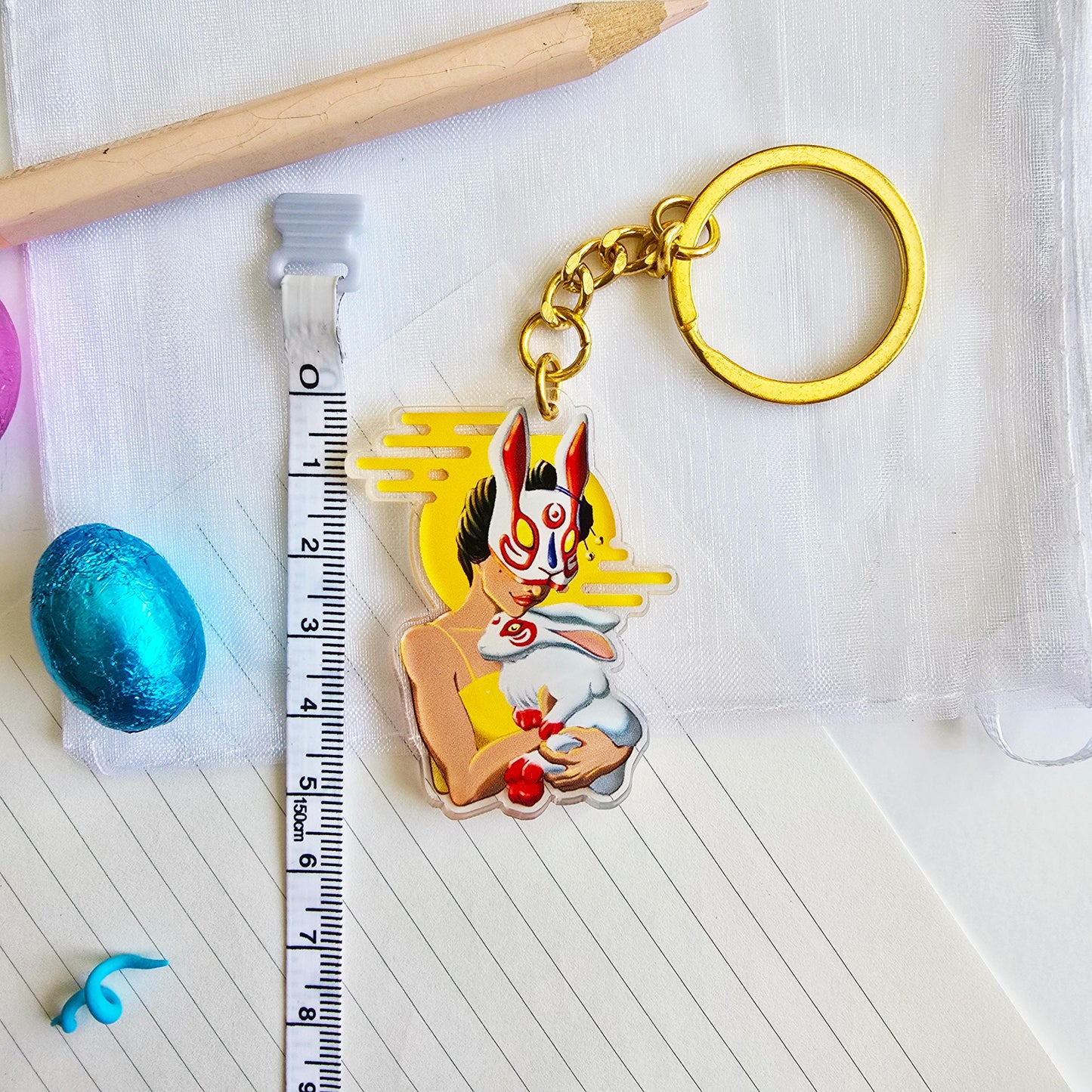 Lunar Rabbit Acrylic Keychain