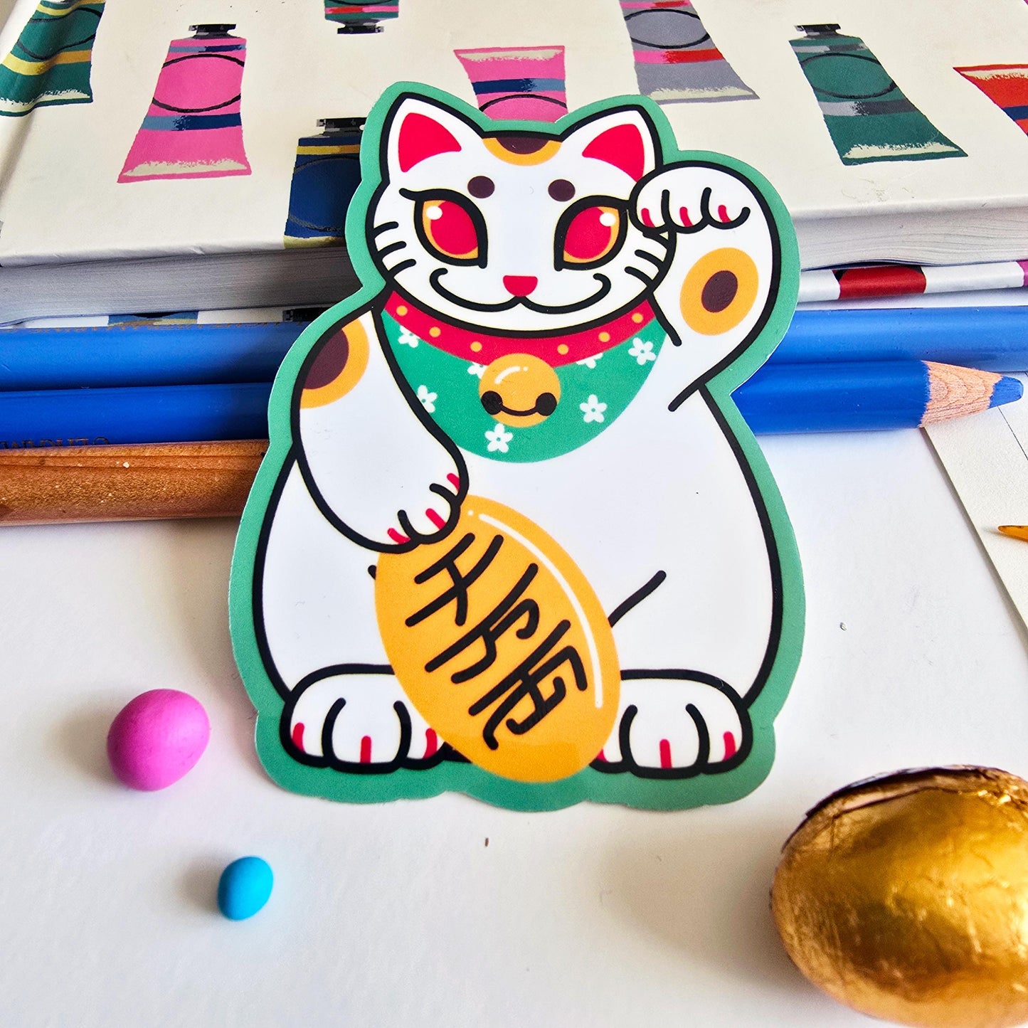 Lucky Cat Sticker