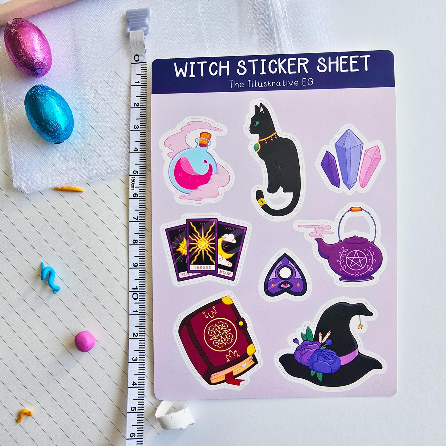 Magical Witch Sticker Sheet
