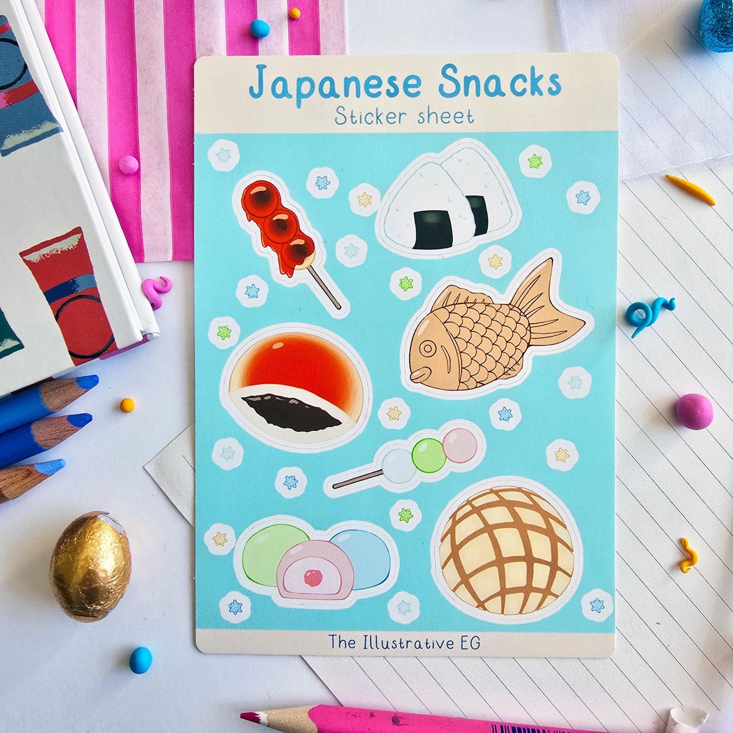 Japanese Snacks Sticker Sheet