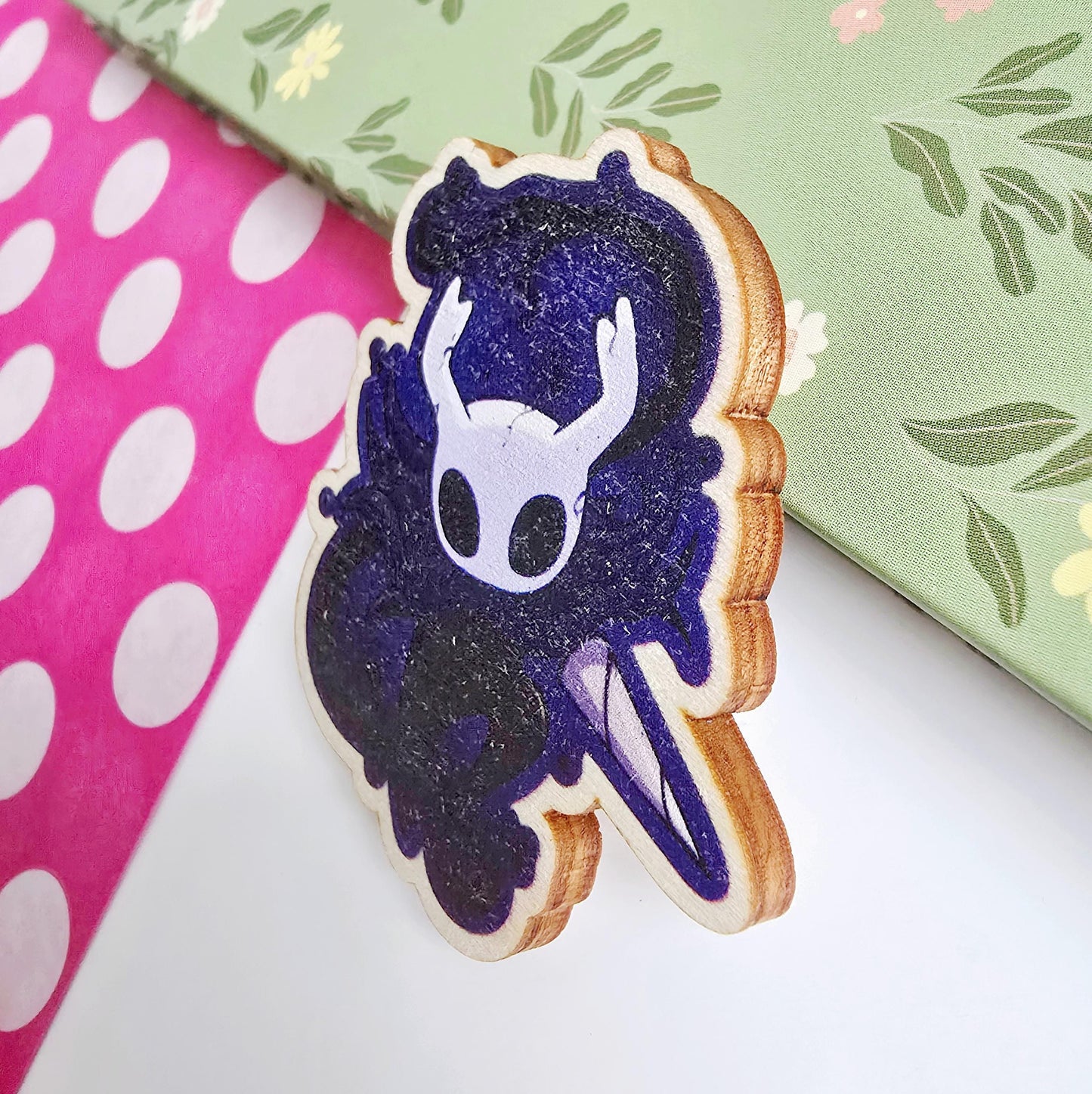 Hollow Knight and Silksong Wooden Magnets