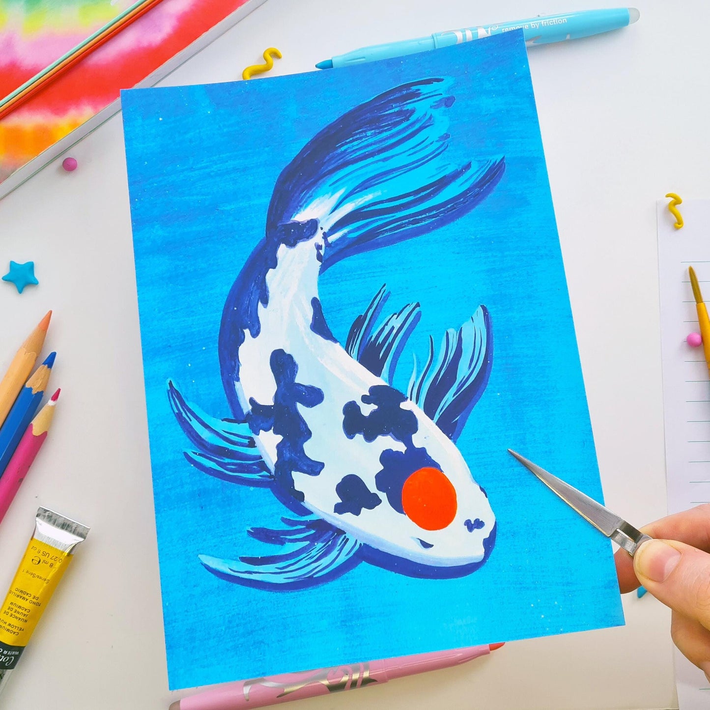 Koi Fish Art Print