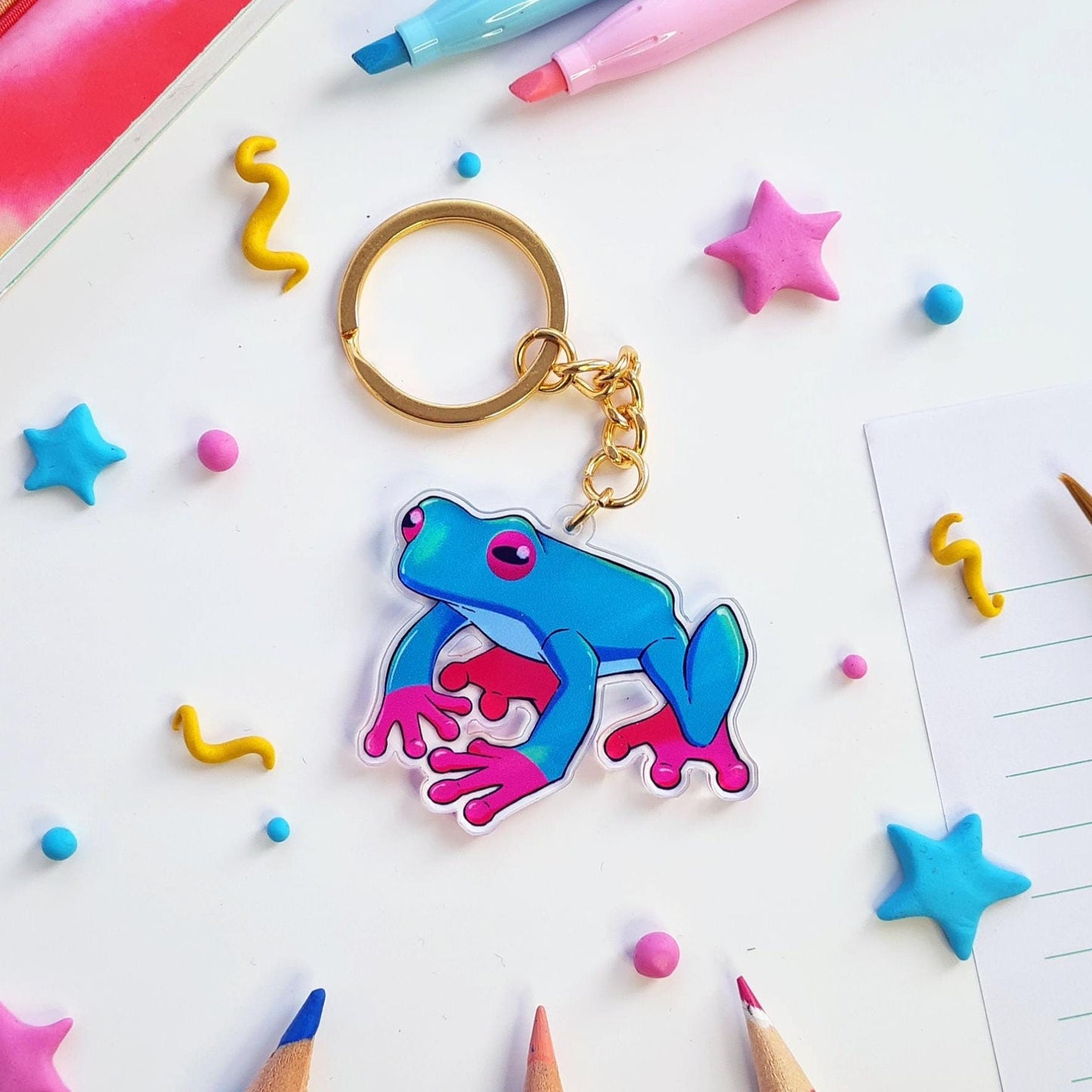 Tree Frog Keychain