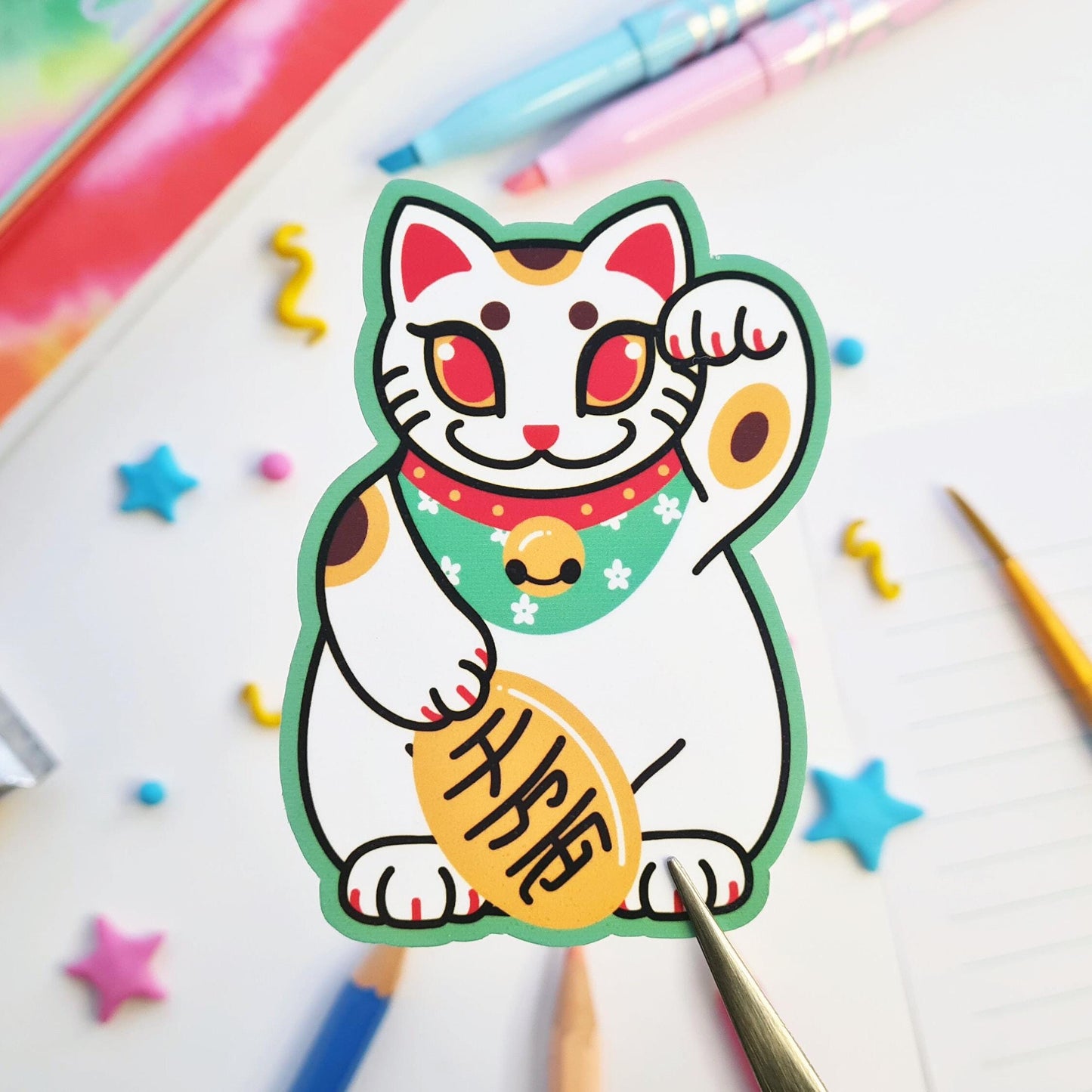 Lucky Cat Sticker