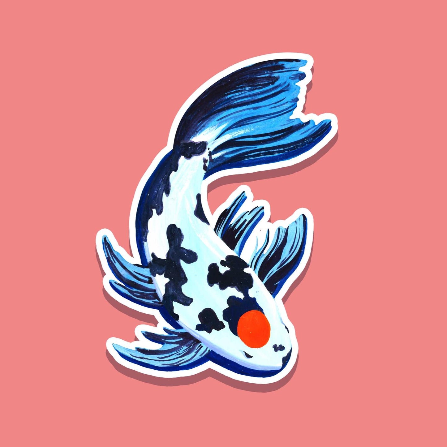 Japanese Koi Fish Sticker
