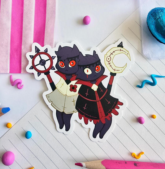 Aym and Baal - Cult of the Lamb Sticker