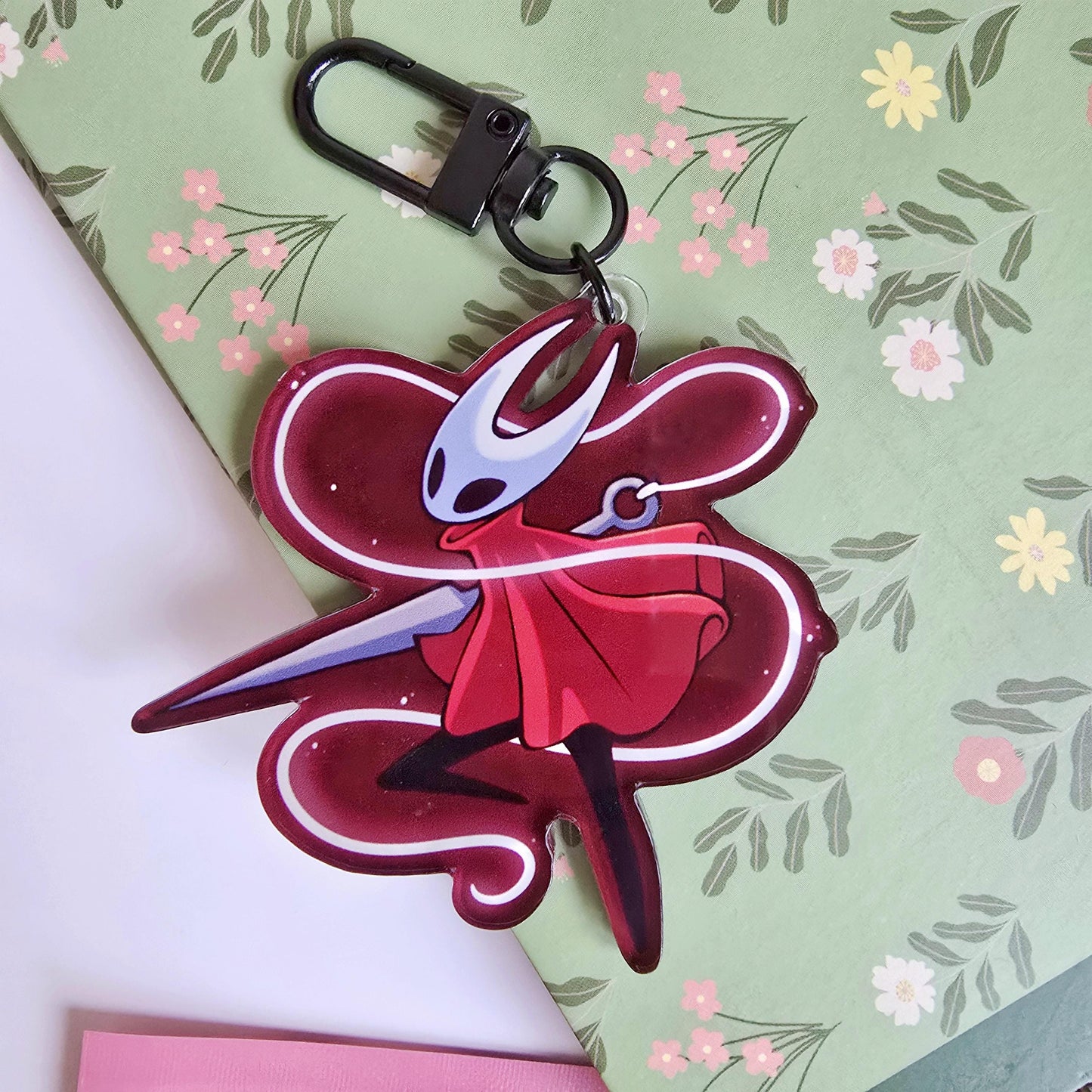 Hollow Knight Acrylic Keychain: The Knight and Hornet Keyring