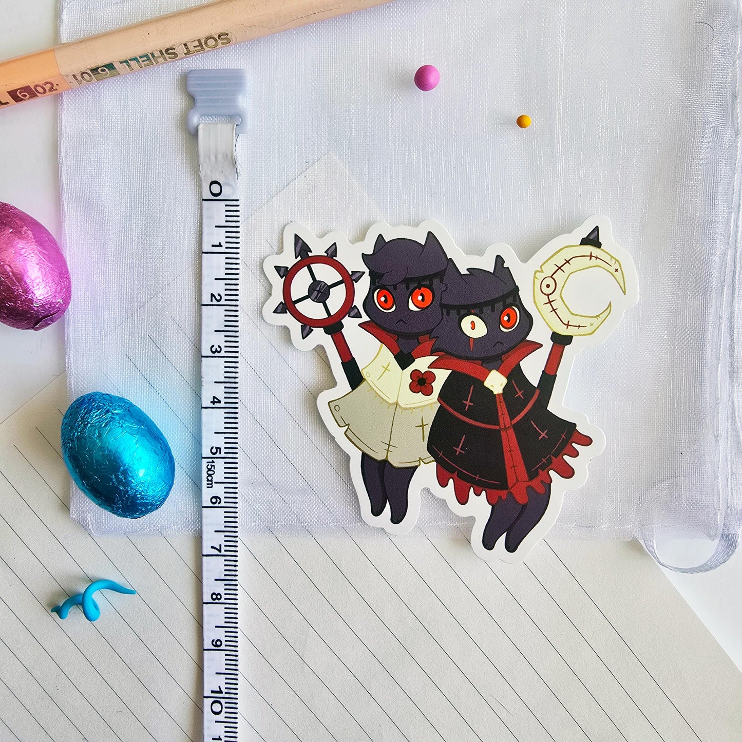 Aym and Baal - Cult of the Lamb Sticker