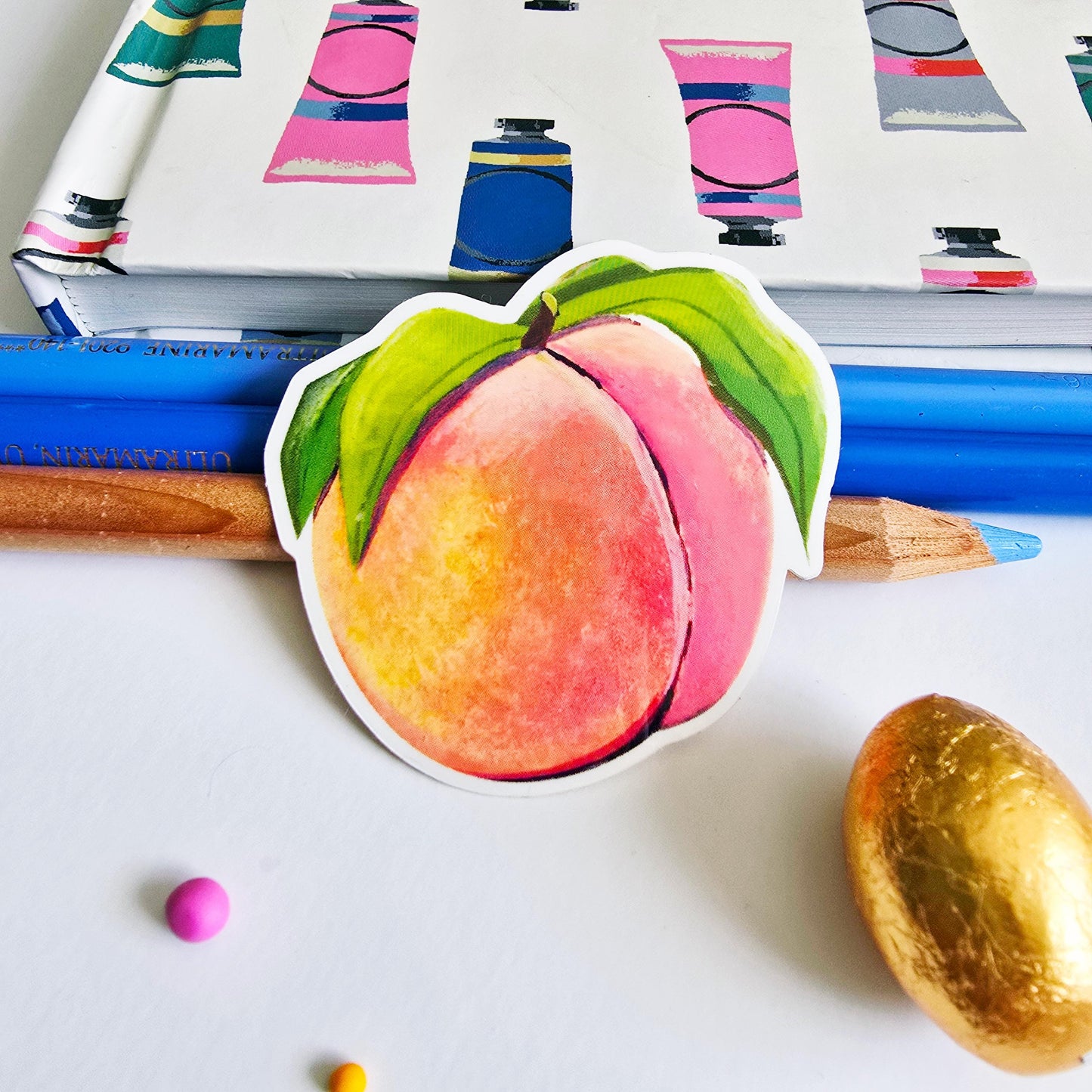Pink Peach Gloss Sticker