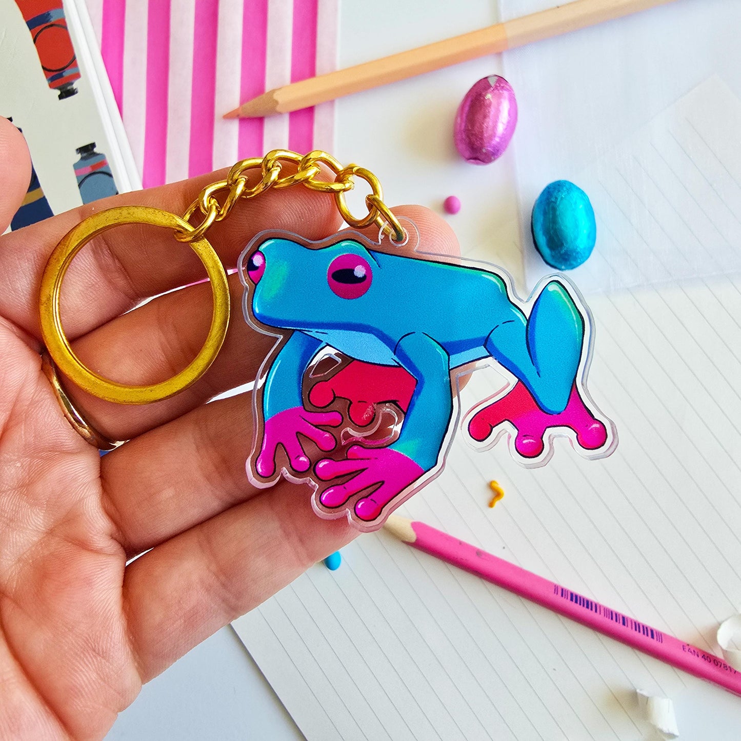 Tree Frog Keychain