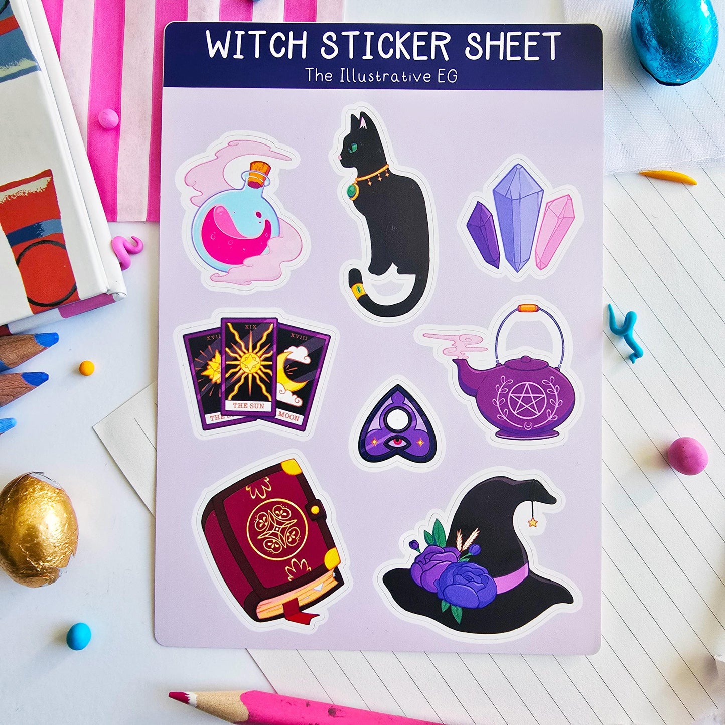 Magical Witch Sticker Sheet