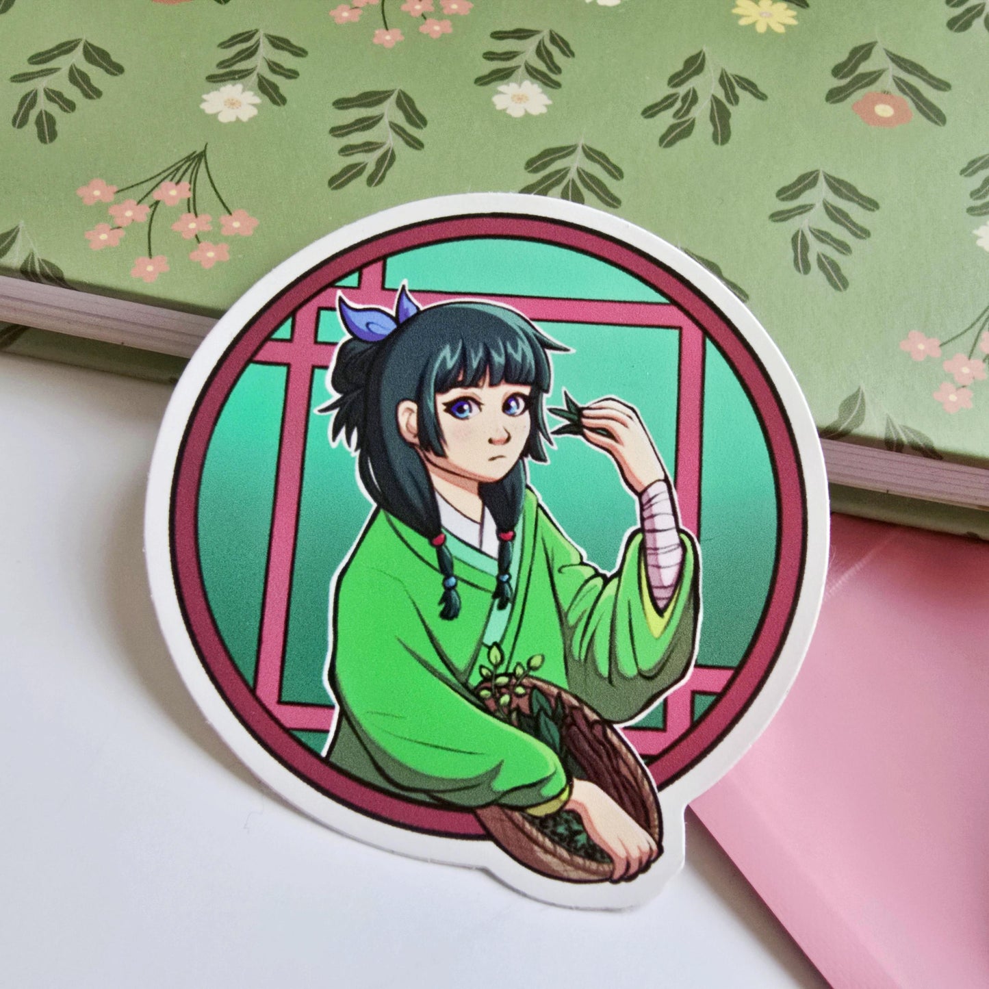 Apothecary Diaries Maomao and Jinshi Vinyl Sticker