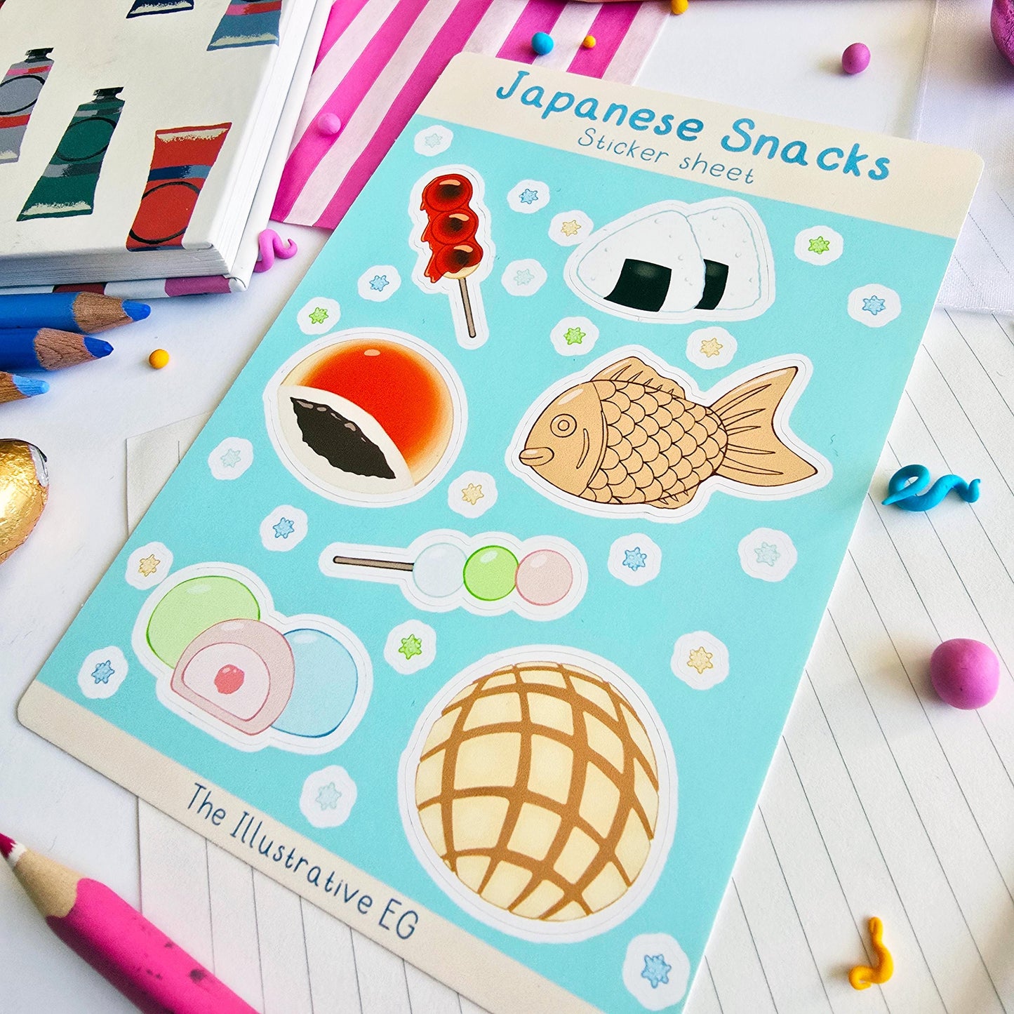 Japanese Snacks Sticker Sheet