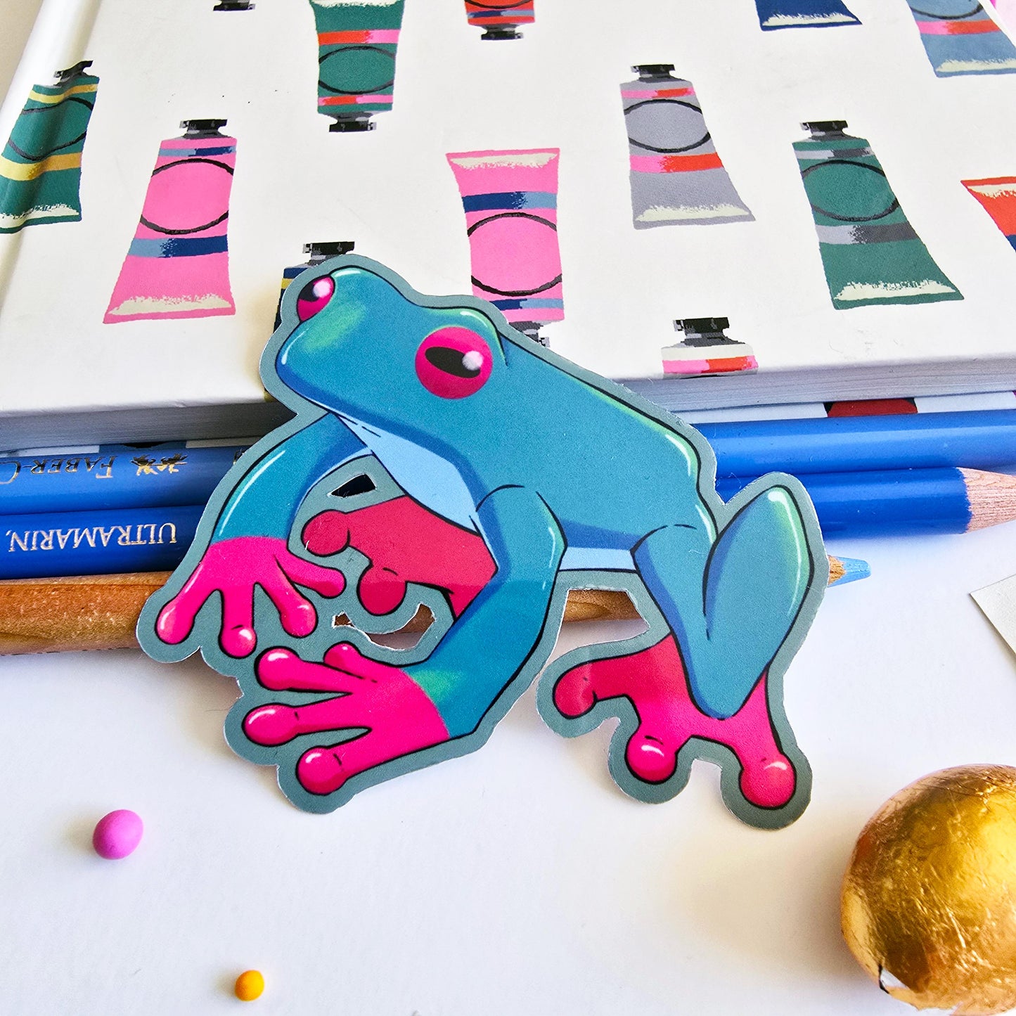 Green Tree Frog Sticker