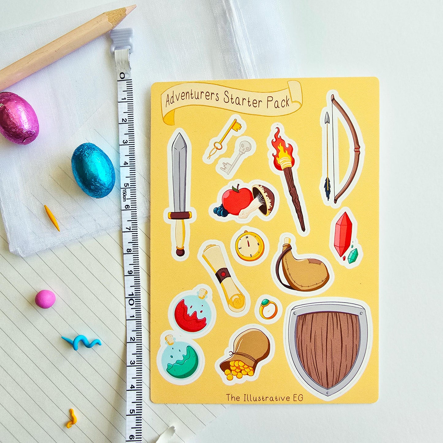Adventurer Starter Pack Sticker Sheet