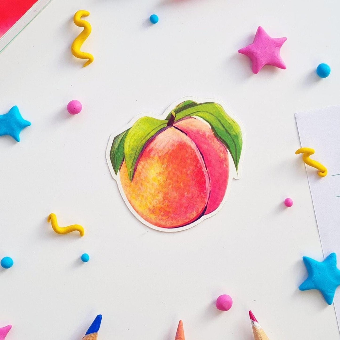 Pink Peach Gloss Sticker