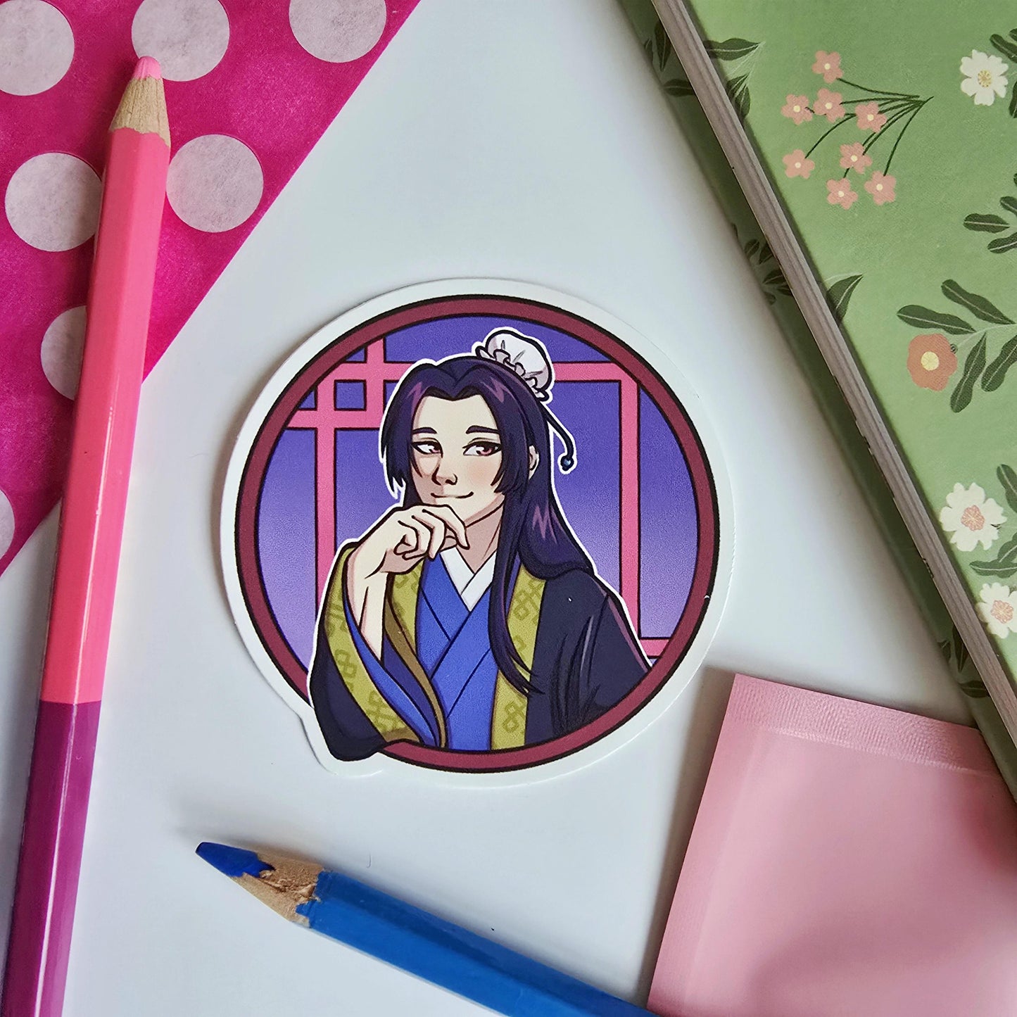Apothecary Diaries Maomao and Jinshi Vinyl Sticker