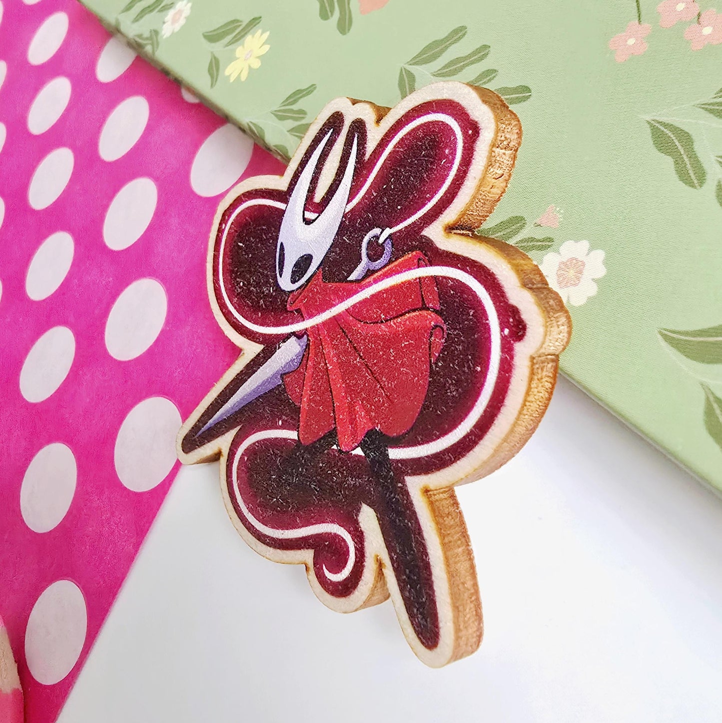 Hollow Knight and Silksong Wooden Magnets