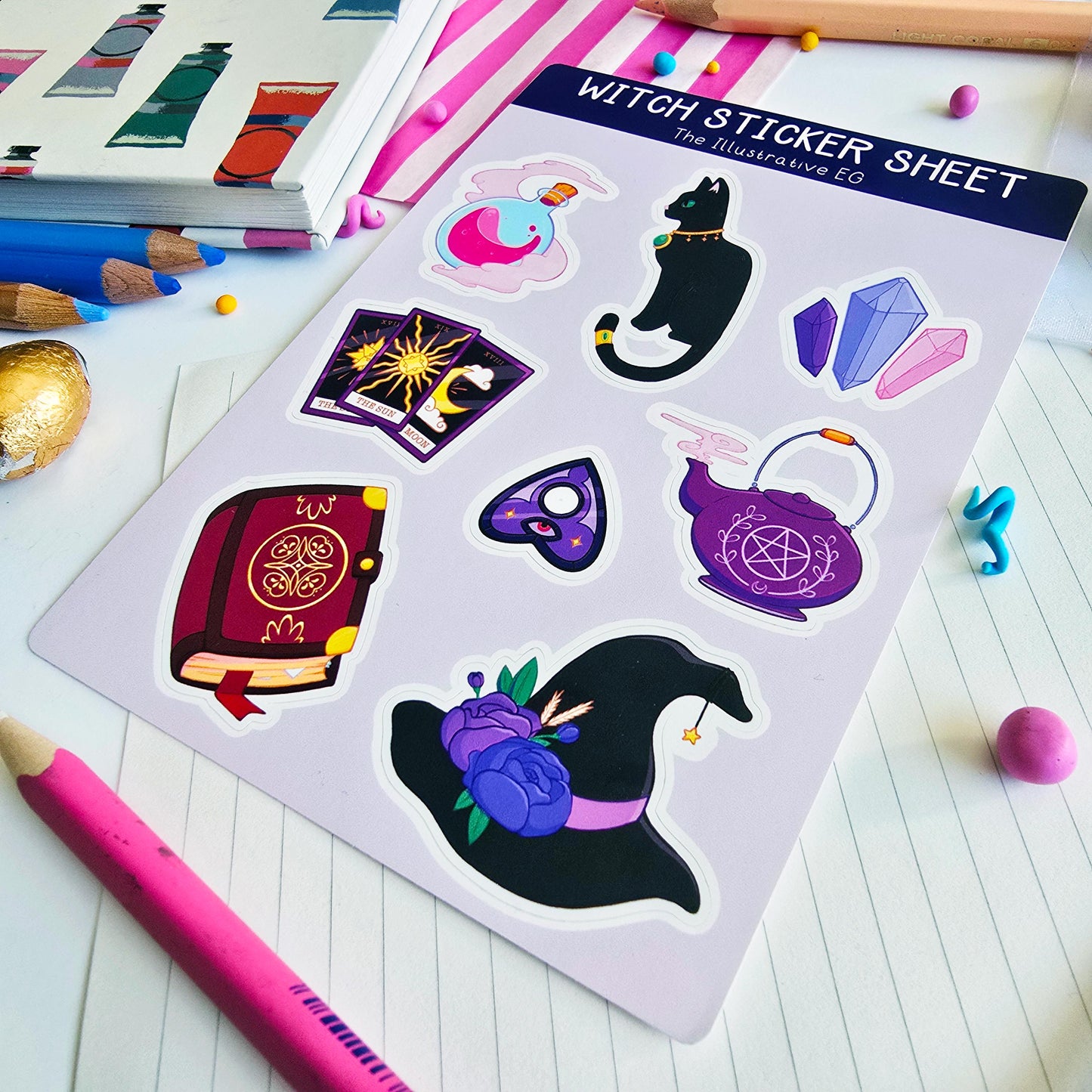 Magical Witch Sticker Sheet