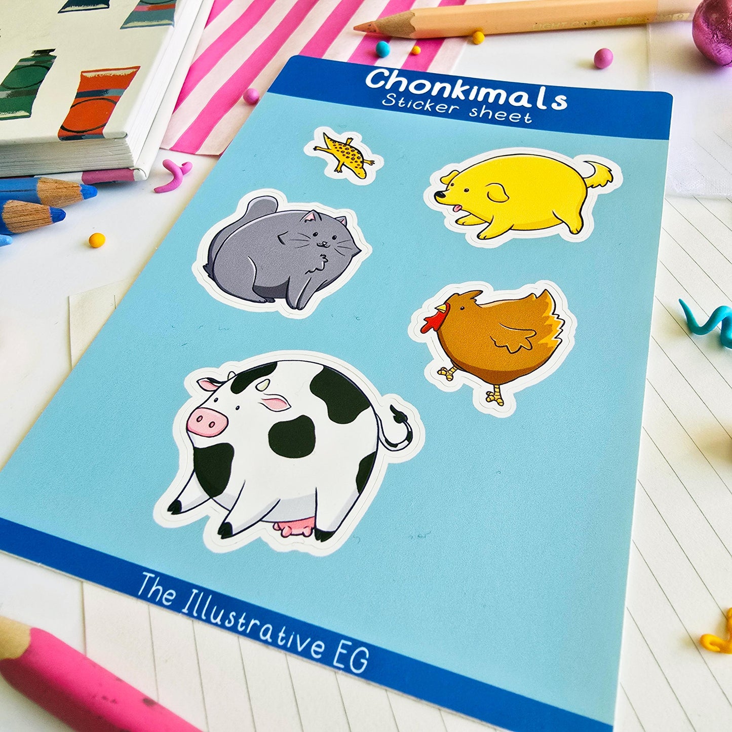 Chonkimals Sticker Sheet