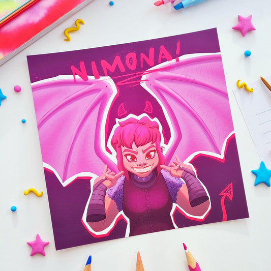 Nimona Square Art Print