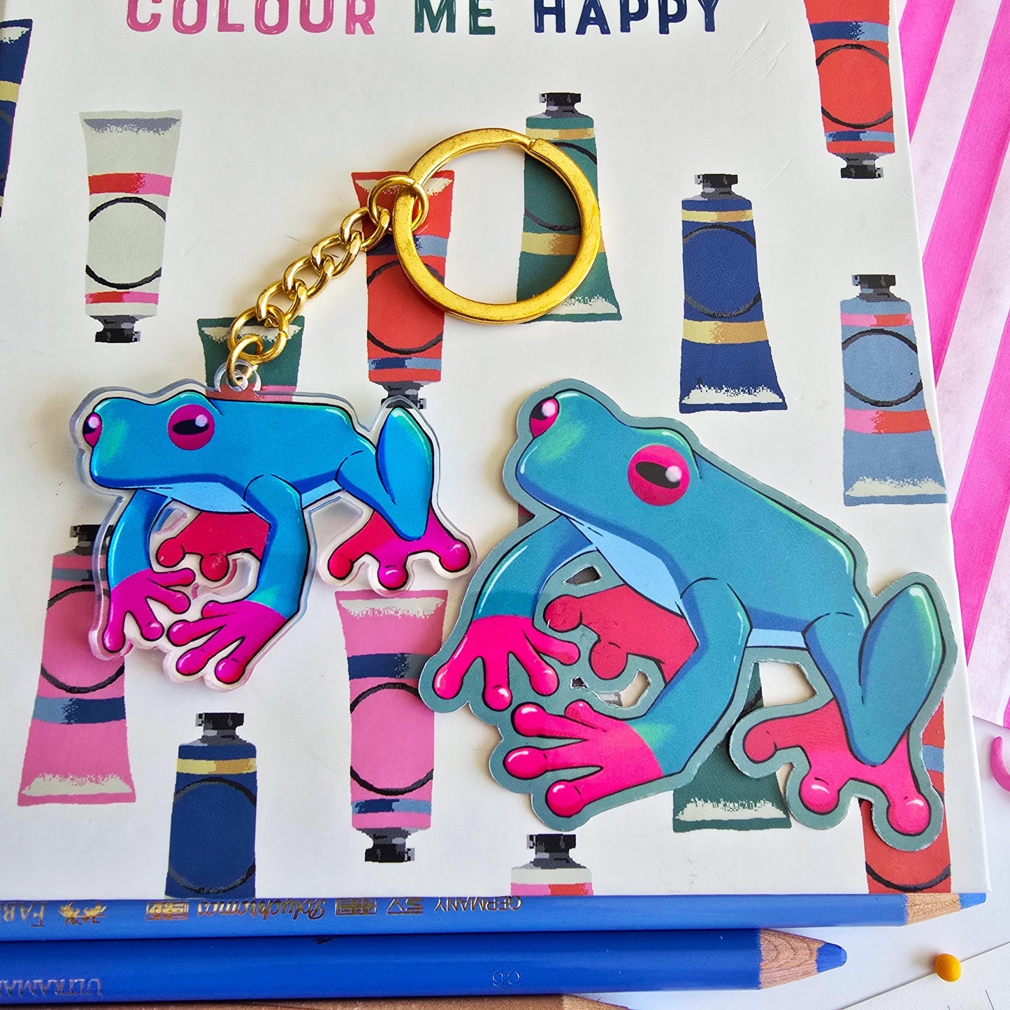 Tree Frog Keychain