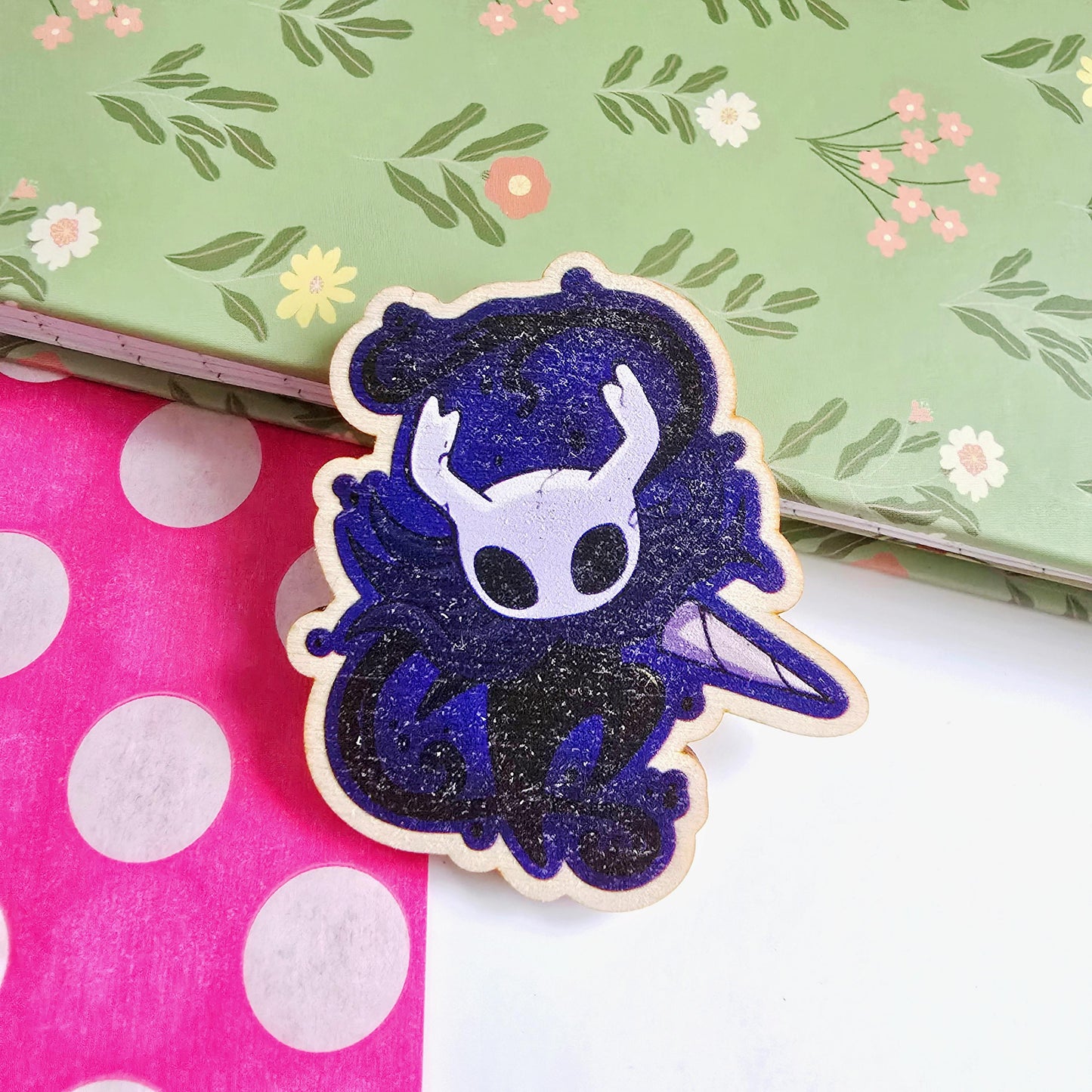 Hollow Knight and Silksong Wooden Magnets