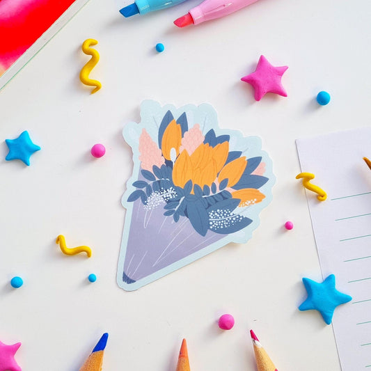 Spring Tulip Bouquet Sticker
