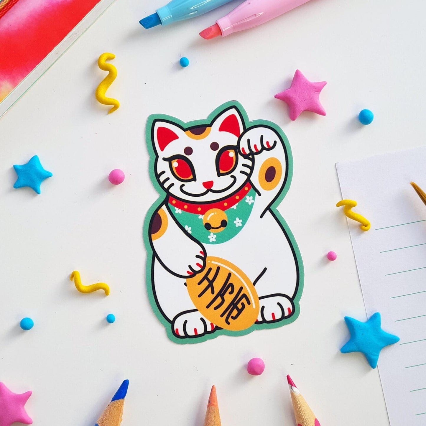 Lucky Cat Sticker