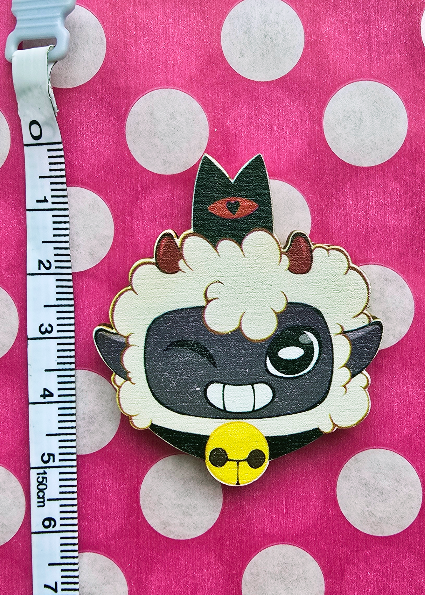 Cult of the Lamb Wooden Magnet