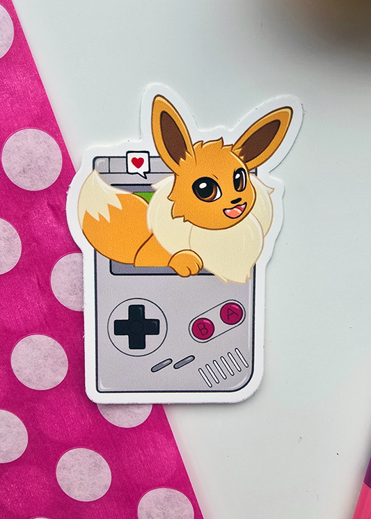 Gameboy Eevee Sticker