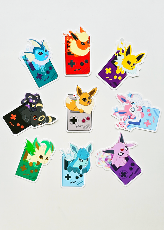 Gameboy Eevee Sticker
