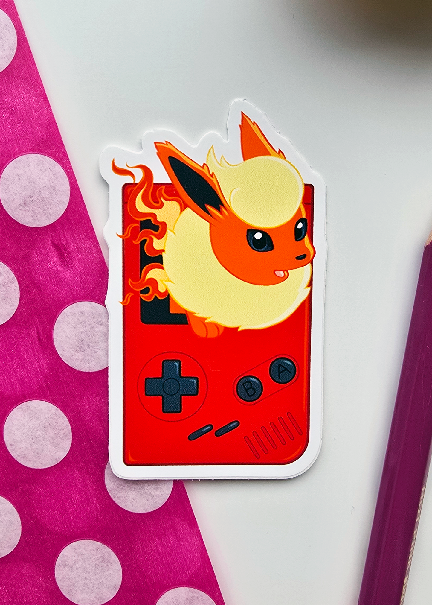 Gameboy Flareon Sticker
