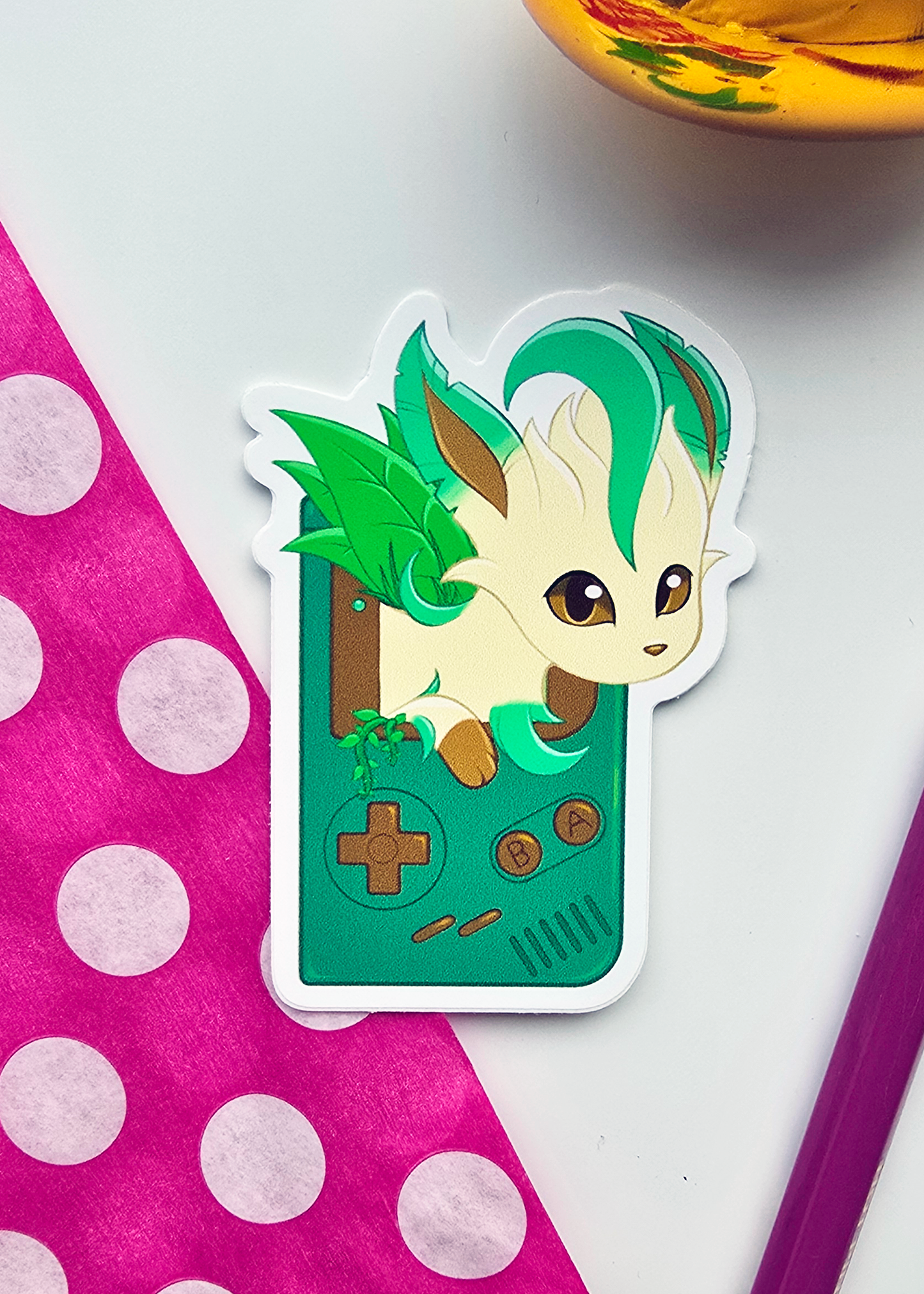 Gameboy Leafeon Sticker