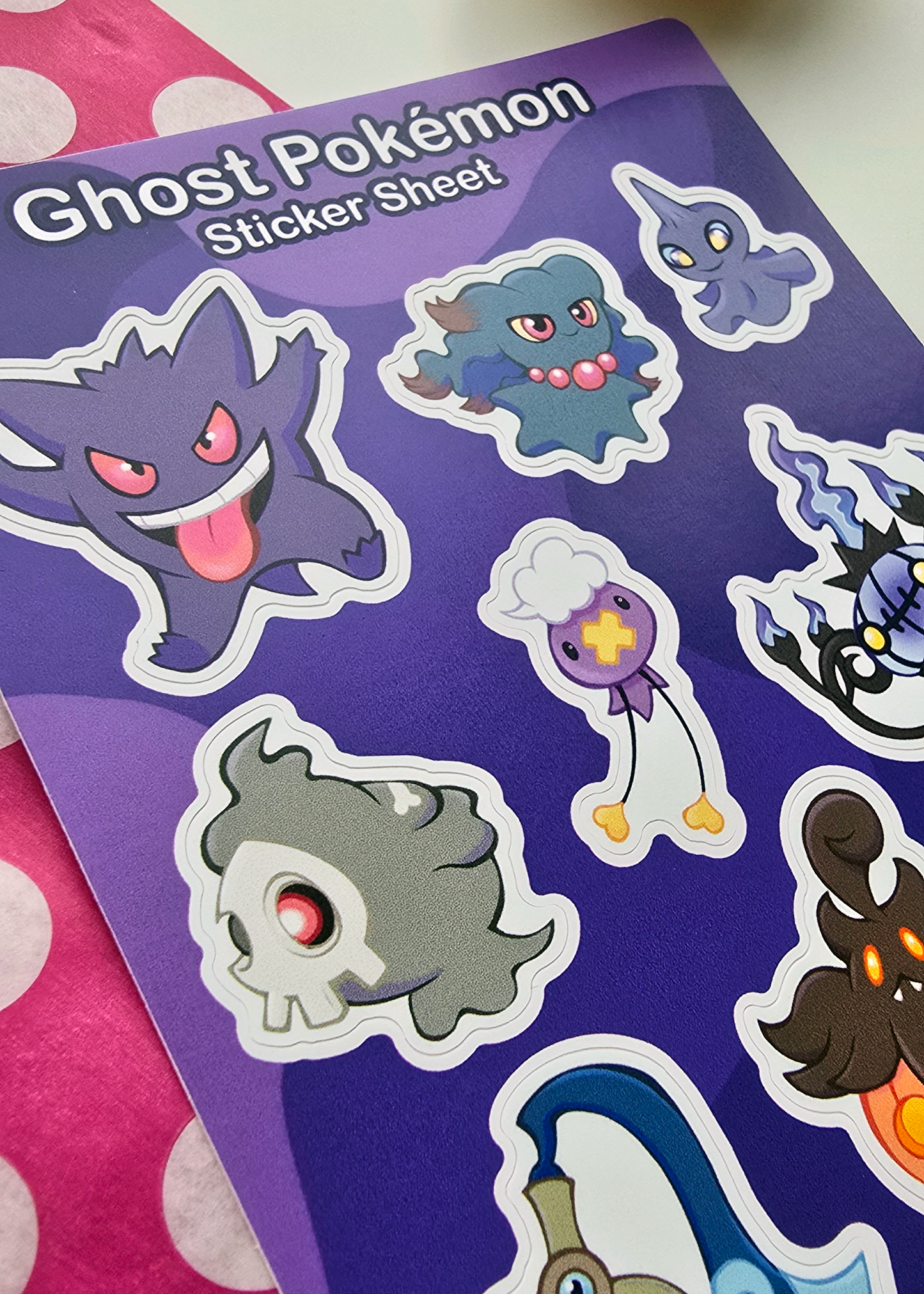 Ghost Poke Sticker Sheet