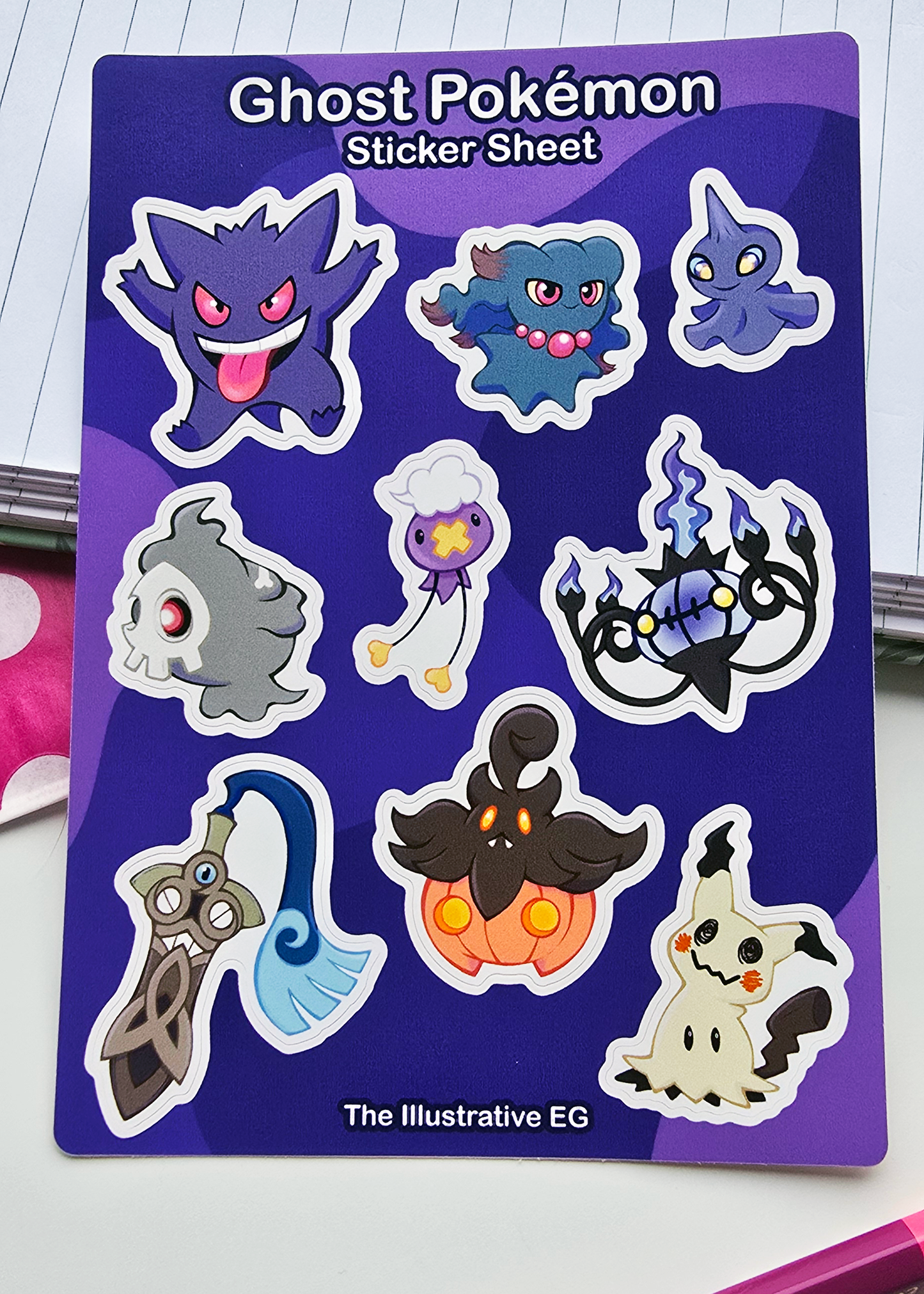 Ghost Poke Sticker Sheet