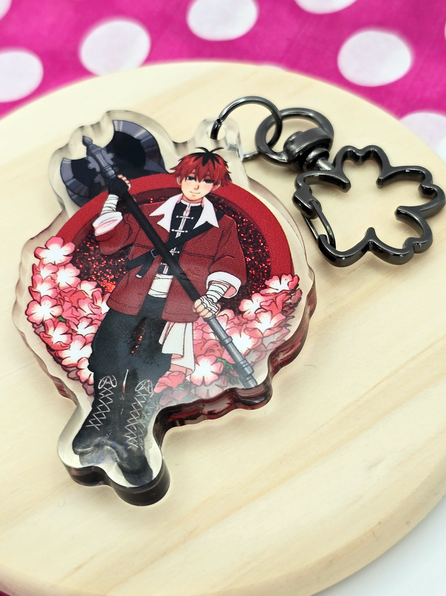 Stark Glitter Shaker Keychain