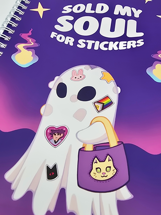 Sold My Soul For Stickers - Reusable Sticker Book